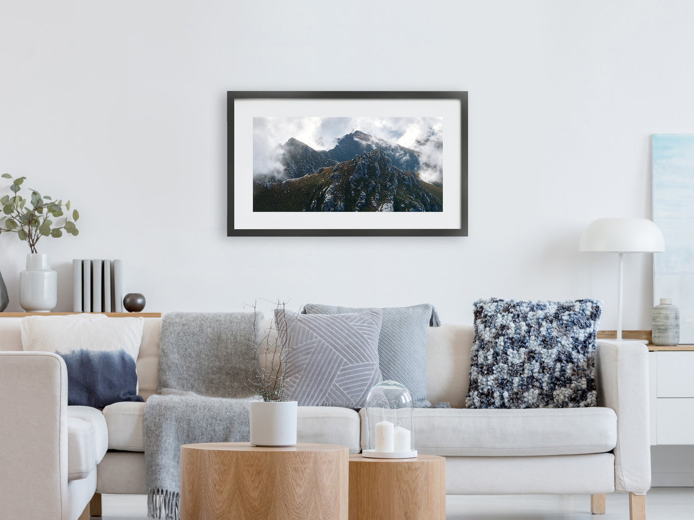 Mystical Mountain Peaks, Tasmania. Wall Art