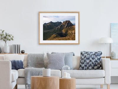 Uncultivated Golden Light,  Mt Capricorn, Tasmania. Wall Art