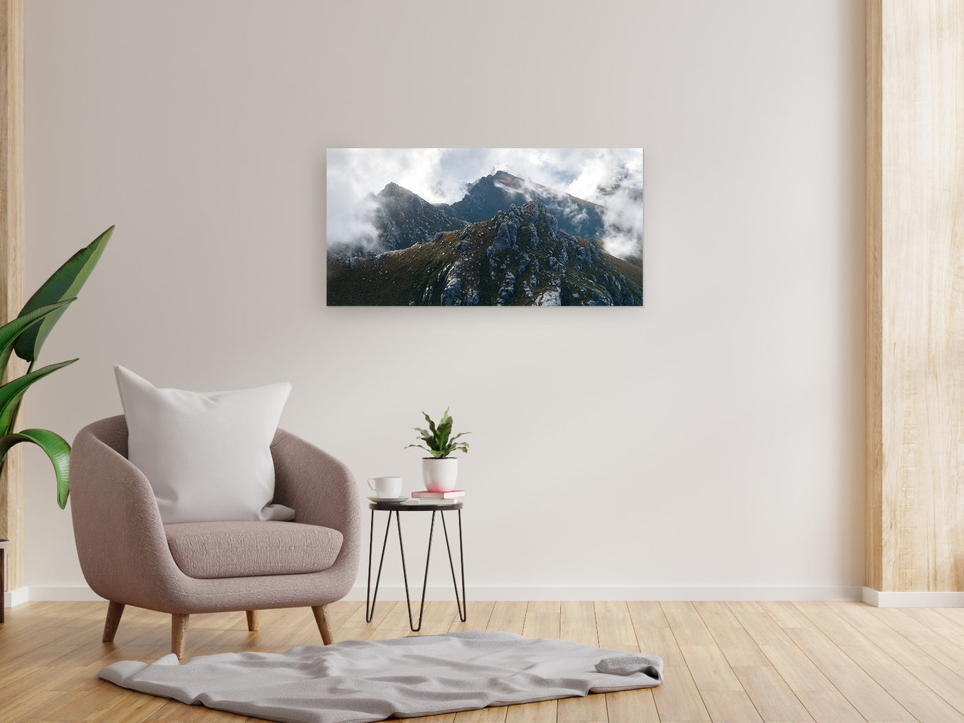 Mystical Mountain Peaks, Tasmania. Wall Art