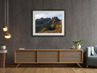 Uncultivated Golden Light,  Mt Capricorn, Tasmania. Wall Art