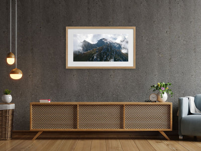 Mystical Mountain Peaks, Tasmania. Wall Art