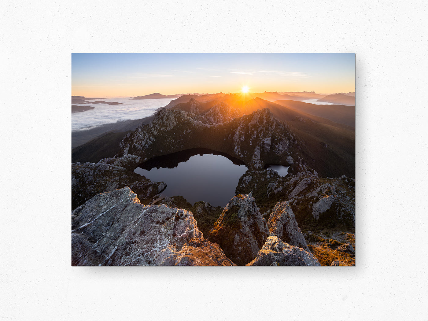 Majestic Beginning, Lake Oberon, Tasmania. Wall Art