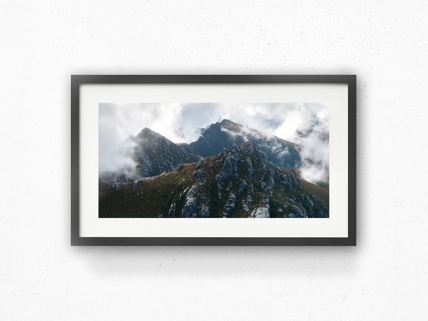 Mystical Mountain Peaks, Tasmania. Wall Art