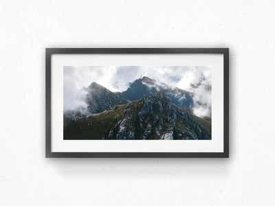 Mystical Mountain Peaks, Tasmania. Wall Art