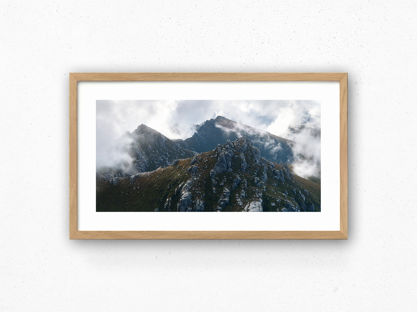 Mystical Mountain Peaks, Tasmania. Wall Art