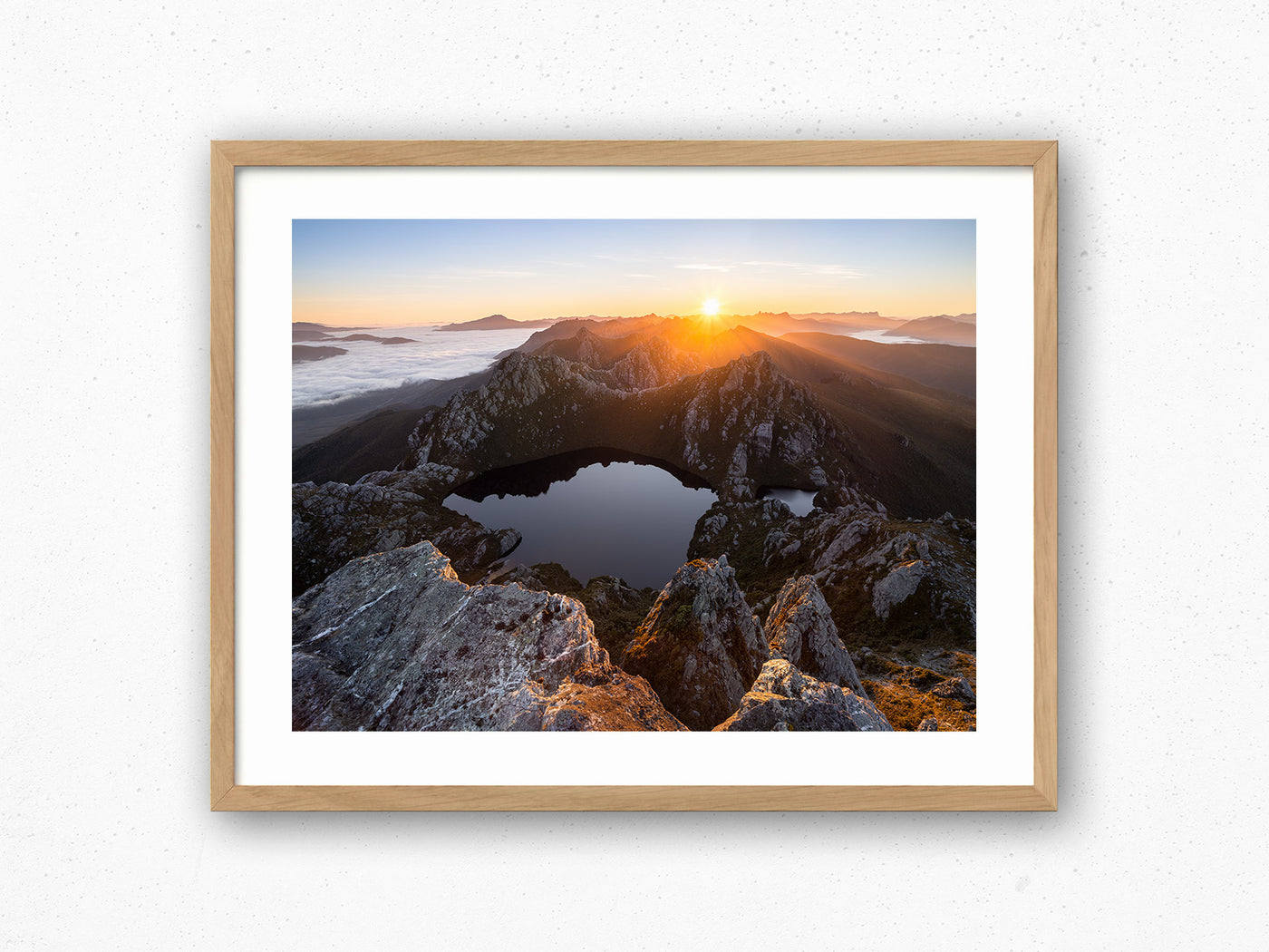 Majestic Beginning, Lake Oberon, Tasmania. Wall Art