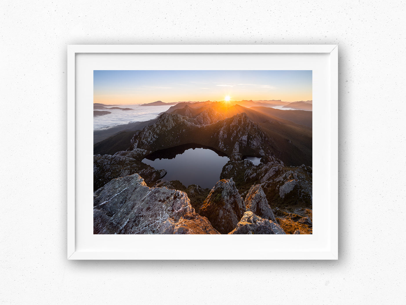 Majestic Beginning, Lake Oberon, Tasmania. Wall Art